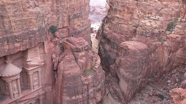 Szlak Wysokiego Miejsca Ofiarnego w Petra Jordan Światowego Dziedzictwa UNESCO