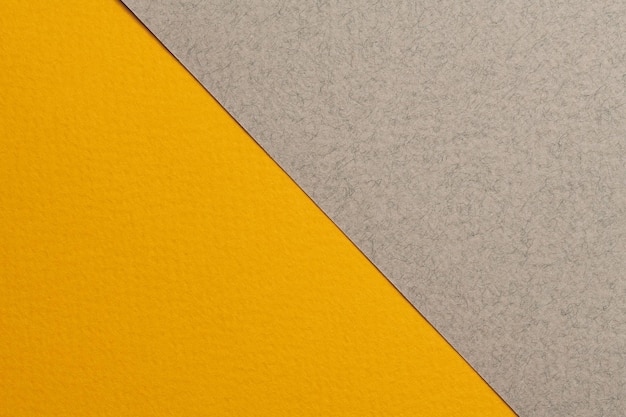 Szorstki papier pakowy tło tekstura papieru szare żółte kolory Makieta z miejsca kopiowania dla textxA