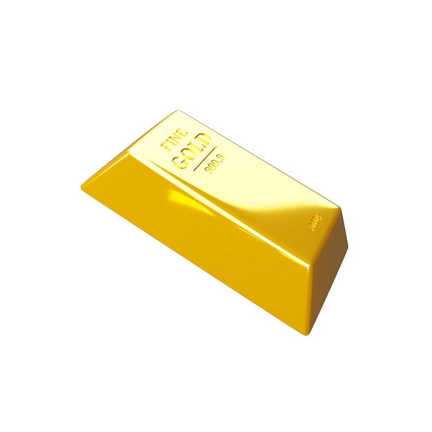 Sztabki złota Koncepcja oszczędzania pieniędzy Inwestowanie w złoto Ilustracja 3D