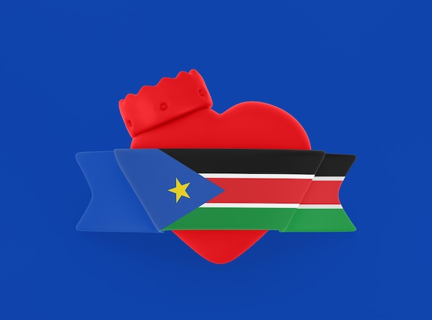 Sztandar serca Sudanu Południowego