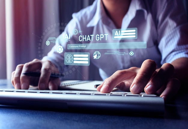 Sztuczna inteligencja AI Internet rzeczy Koncepcja IoT