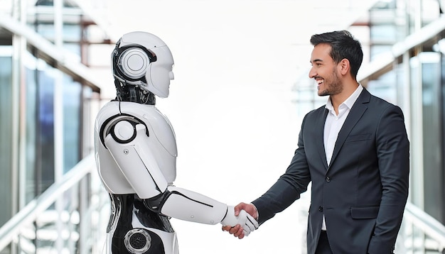Sztuczna inteligencja i robotyka Doskonałe do zilustrowania futurystycznych scenariuszy biznesowych