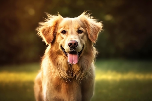 Sztuczna inteligencja psa Golden Retriever