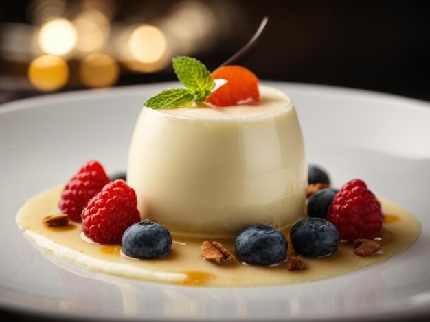 Sztuczna inteligencja wygenerowała współczesne ujęcie włoskiej panna cotty Creamy Delight