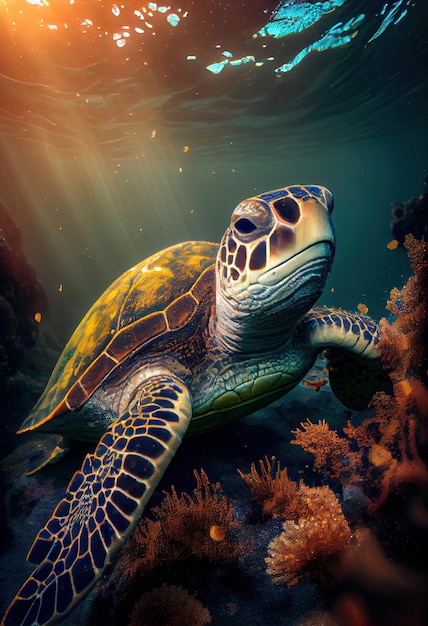 Sztuczna inteligencja żółwia morskiego