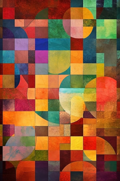 Sztuka abstrakcyjna kolorowe tło Ai generowane