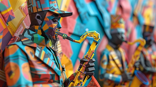 Sztuka uliczna i scena muzyczna Origami Dakar