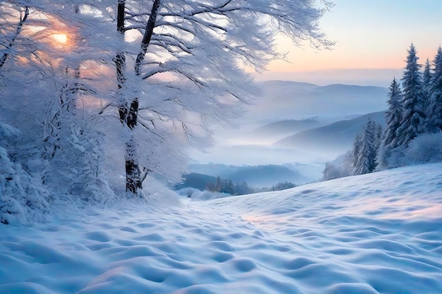 Sztuka zimowej scenerii