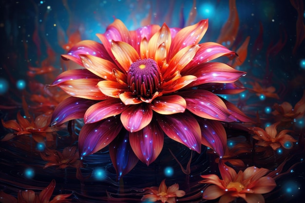 Sztukę kwiatów Ethereal Paradise Generuj sztuczną inteligencję