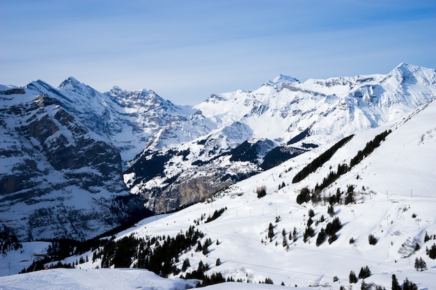 Szwajcarska Góra, Jungfrau, Szwajcaria, Ośrodek Narciarski