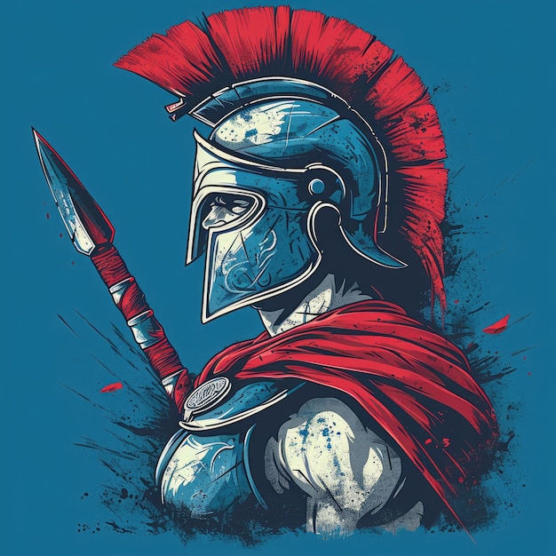 T-shirt design gladiator cool 8k ultraHD szczegóły wektorowe tapety