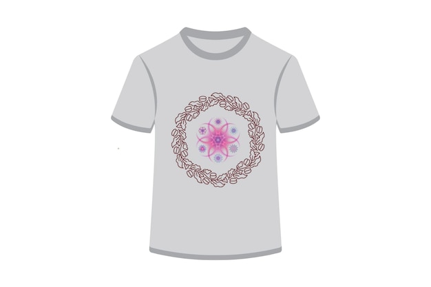 T-shirt z kwiatowym rysunkiem