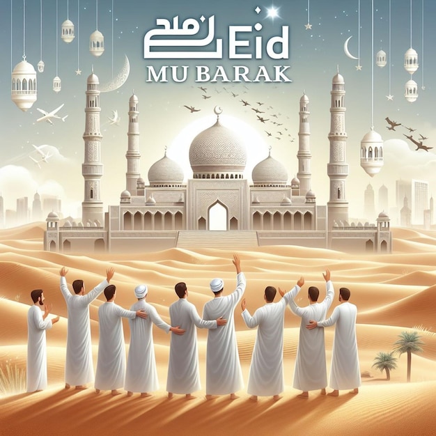 Ta ilustracja jest wykonana na Eid ul Fitr Eid ul Adha i Mahe Ramadan