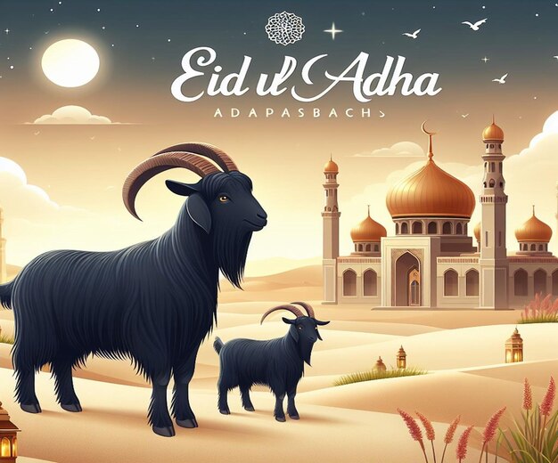 Ta ilustracja została wykonana na islamskie mega wydarzenie Eid Ul Adha