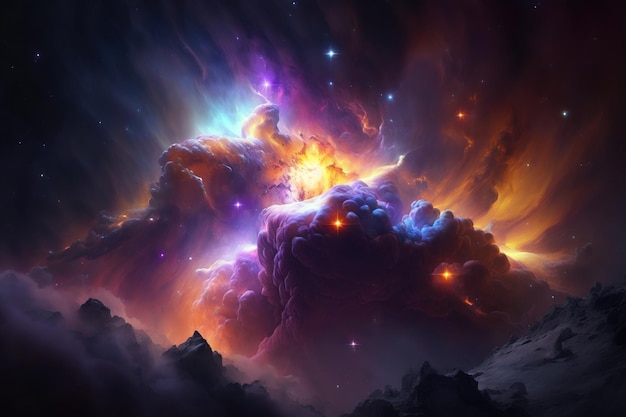 Zdjęcie ta oszałamiająca ilustracja oddaje budzące podziw piękno kosmosu