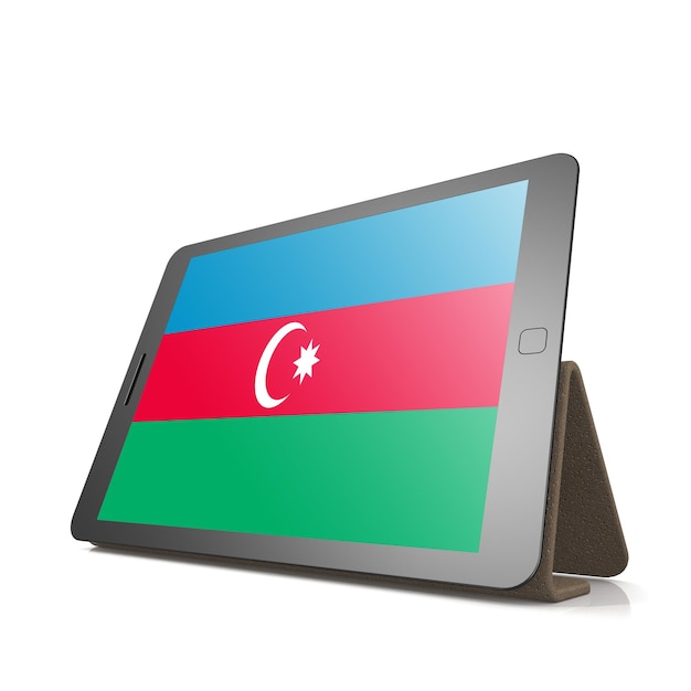 Tablet z flagą Azerbejdżanu