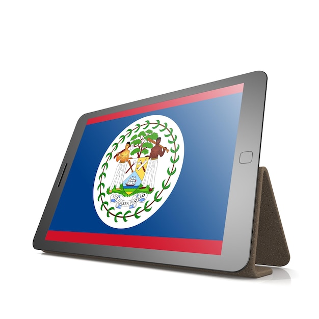 Tablet z flagą Belize