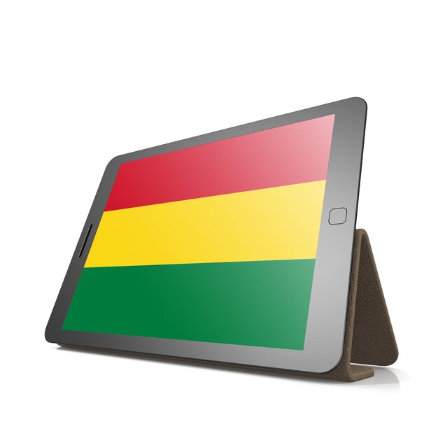 Tablet z flagą Boliwii