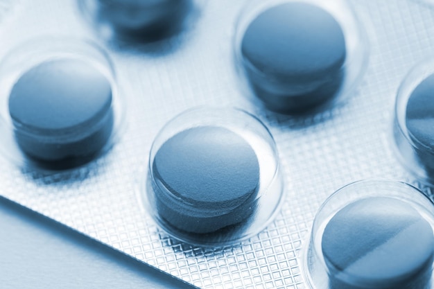 Tabletki tabletki w blistrze lekarz leki antybiotyk apteka medycyna