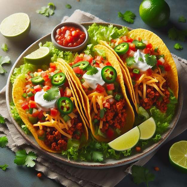 Taco meksykańskie zdjęcie jedzenia