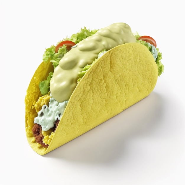 Taco z dużą ilością sosu