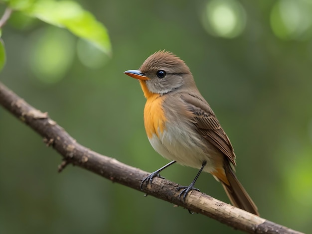 Taiga Flycatcher Ficedula albicilla Piękne męskie ptaki z Tajlandii