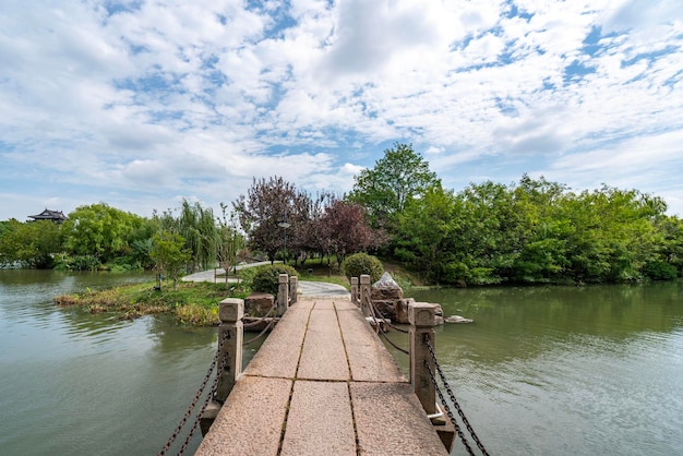 Taizhou Fengcheng Riverside Krajobrazu Miejskiego Widok Na Ulicę