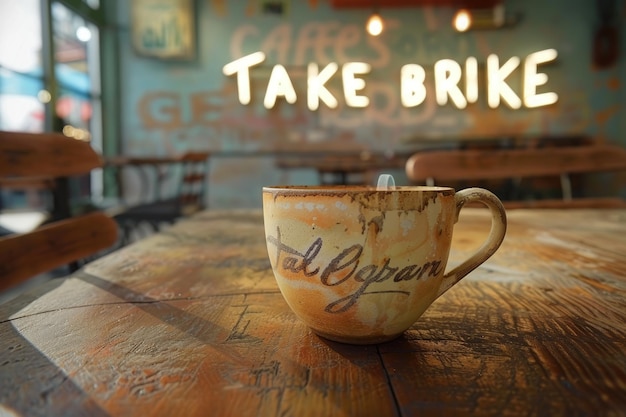 Zdjęcie take a break coffee cup concept