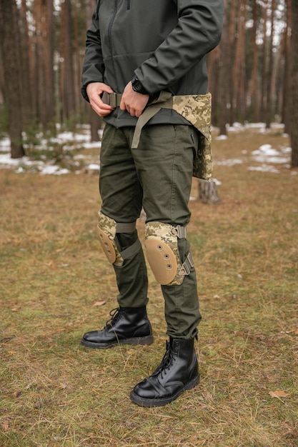 Taktyczna ochrona w kolorze kamuflażu dla wygody i komfortu żołnierzy Specjalne akcesoria odzieży wojskowej