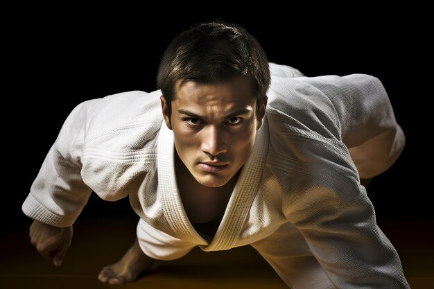 Zdjęcie talentowany zawodnik judo generate ai