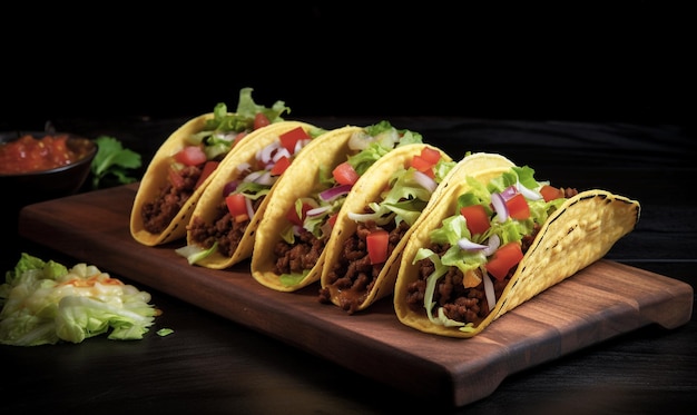 Talerz meksykańskich tacos