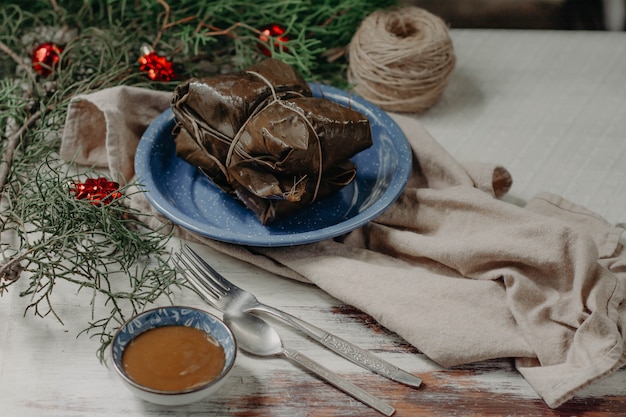 Tamales Tradycyjne Jedzenie Z Ameryki łacińskiej