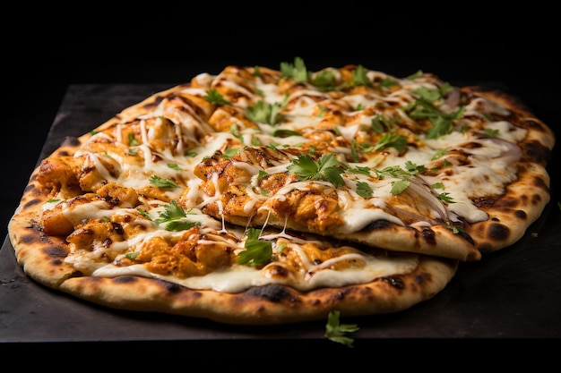 Tandoori Paneer Pizza widok z boku