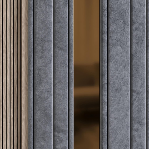 tapeta 3D klasyczne zbliżenie drzwi, które są otwarte do pokoju z brązową ścianą