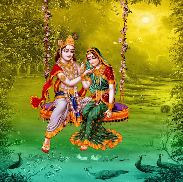 Tapeta Bogowie Krishan Radha HD