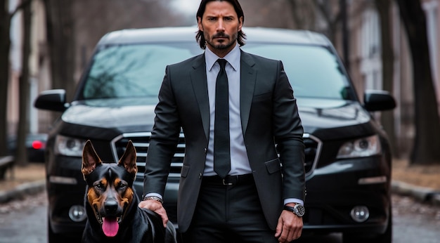 Tapeta Johna Wicka John Wick w akcji John Wick postać tapeta