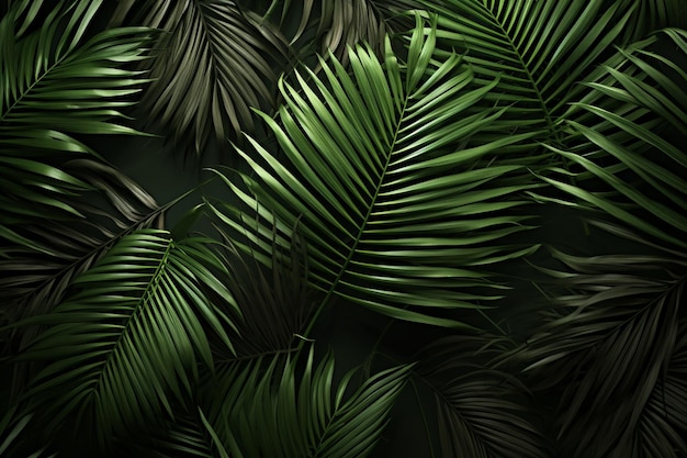 Tapeta przedstawiająca liść palmowy z napisem palma