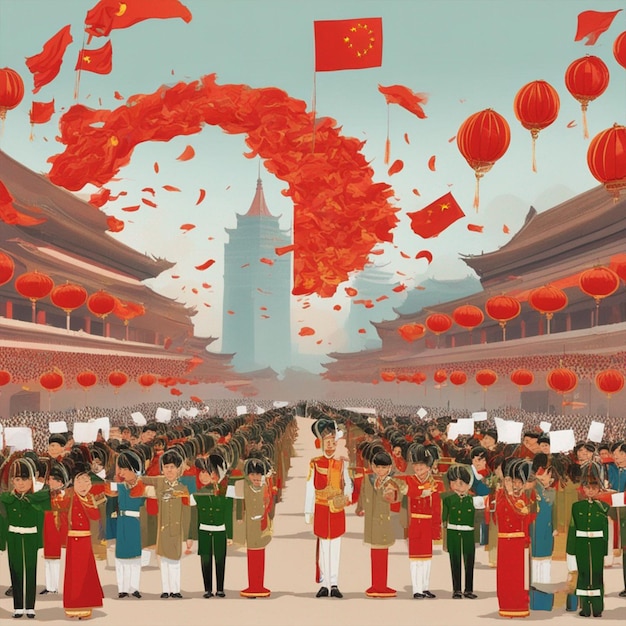 Tapeta z Dnia Ludowej Republiki Chin