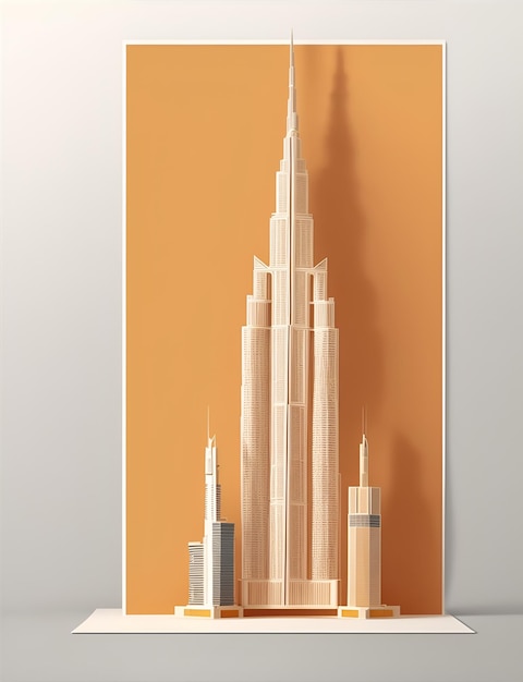 Tapeta z dziełami sztuki Burj Khalifa