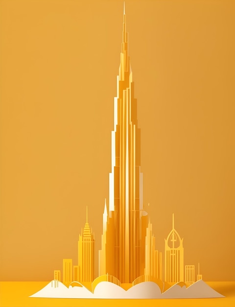 Tapeta z dziełami sztuki Burj Khalifa