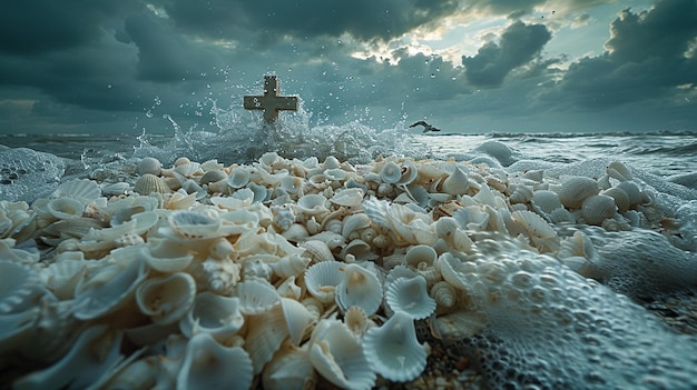 Tapeta z spokojnym widokiem na plaży