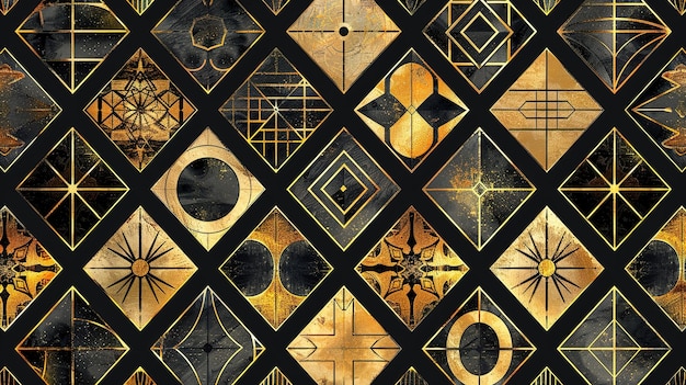 tapeta z wzorem geometrycznym