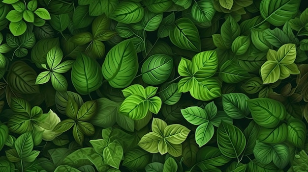 Tapeta z zielonymi liśćmi i napisem green.