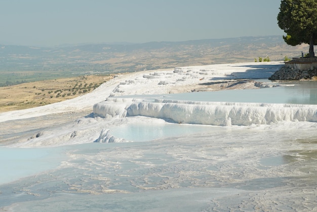 Tarasy Trawertynowe W Pamukkale W Denizli Turkiye