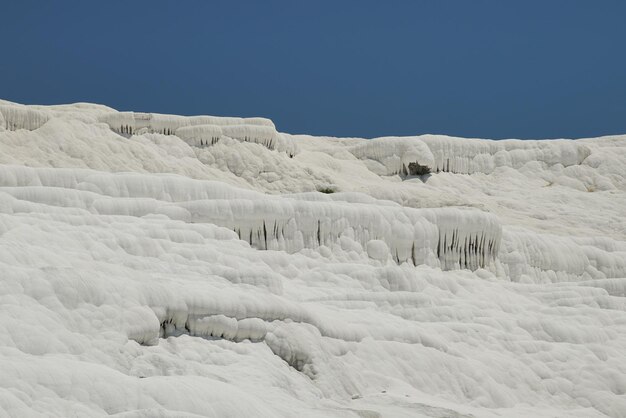 Tarasy trawertynowe w Pamukkale w Denizli Turkiye