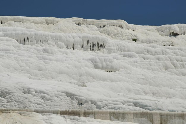 Tarasy trawertynowe w Pamukkale w Denizli Turkiye