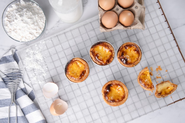 Tarta Jajeczna, Tradycyjny Portugalski Deser, Portugalskie Tarty Pasteis De Nata.