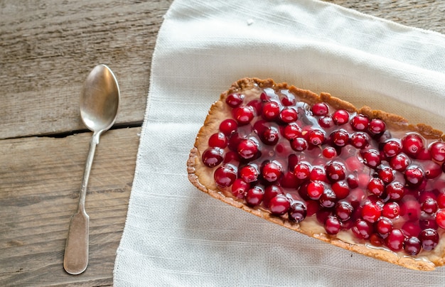 Tarta Z Galaretką Ze świeżej żurawiny