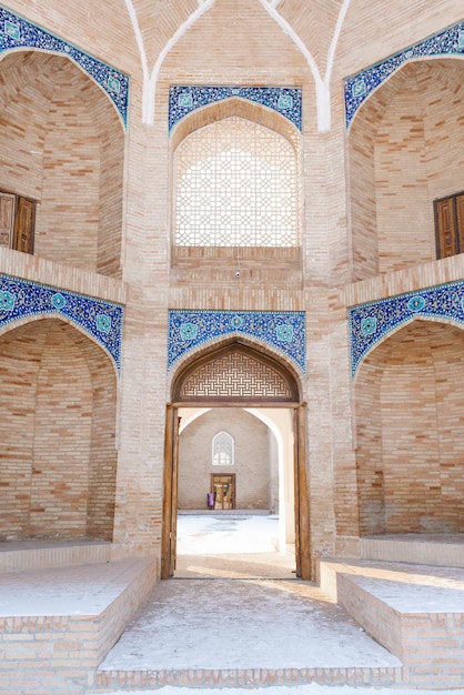 Taszkent Uzbekistan Grudzień 2020 Główne wejście Barak Khan Madrasah