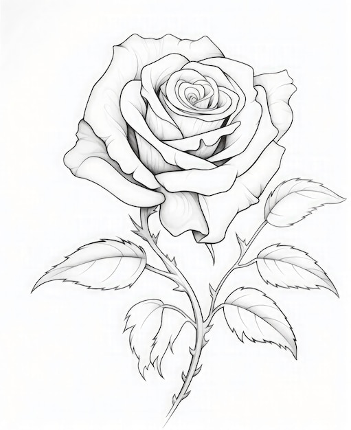 Zdjęcie tatuaż róży modny projekt